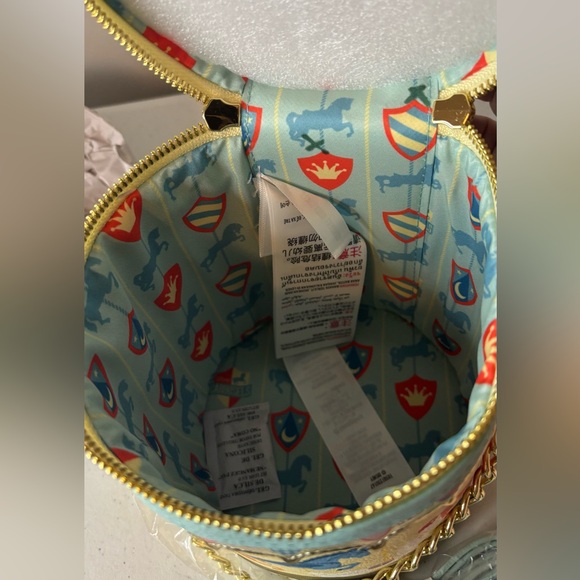 Disney Parks D23 Expo Exclusive King Arthur's Carousel Loungefly Crossbody - Picture 8 of 9